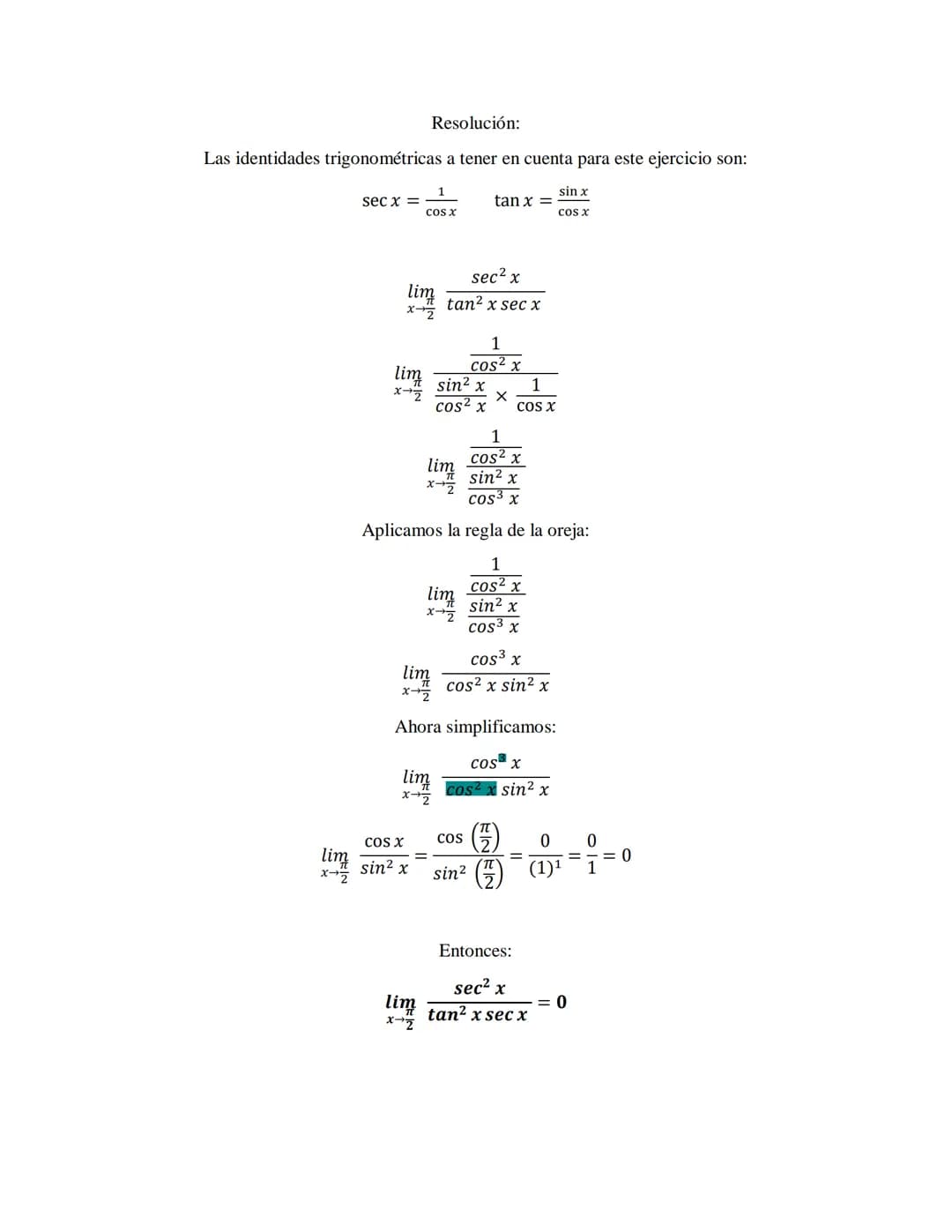 Desarrollo de los ejercicios
Graficar en GeoGebra la siguiente función a trozos, y de acuerdo con ella determinar los límites laterales
dado