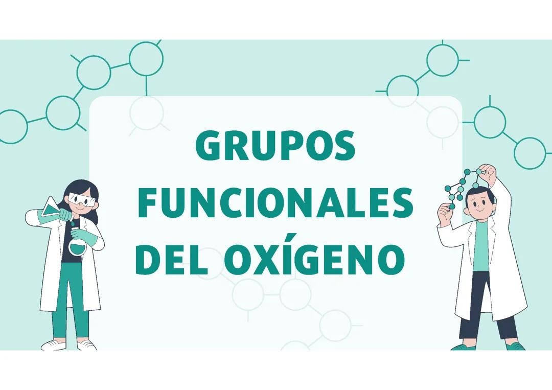 Grupo funciónales del oxígeno 