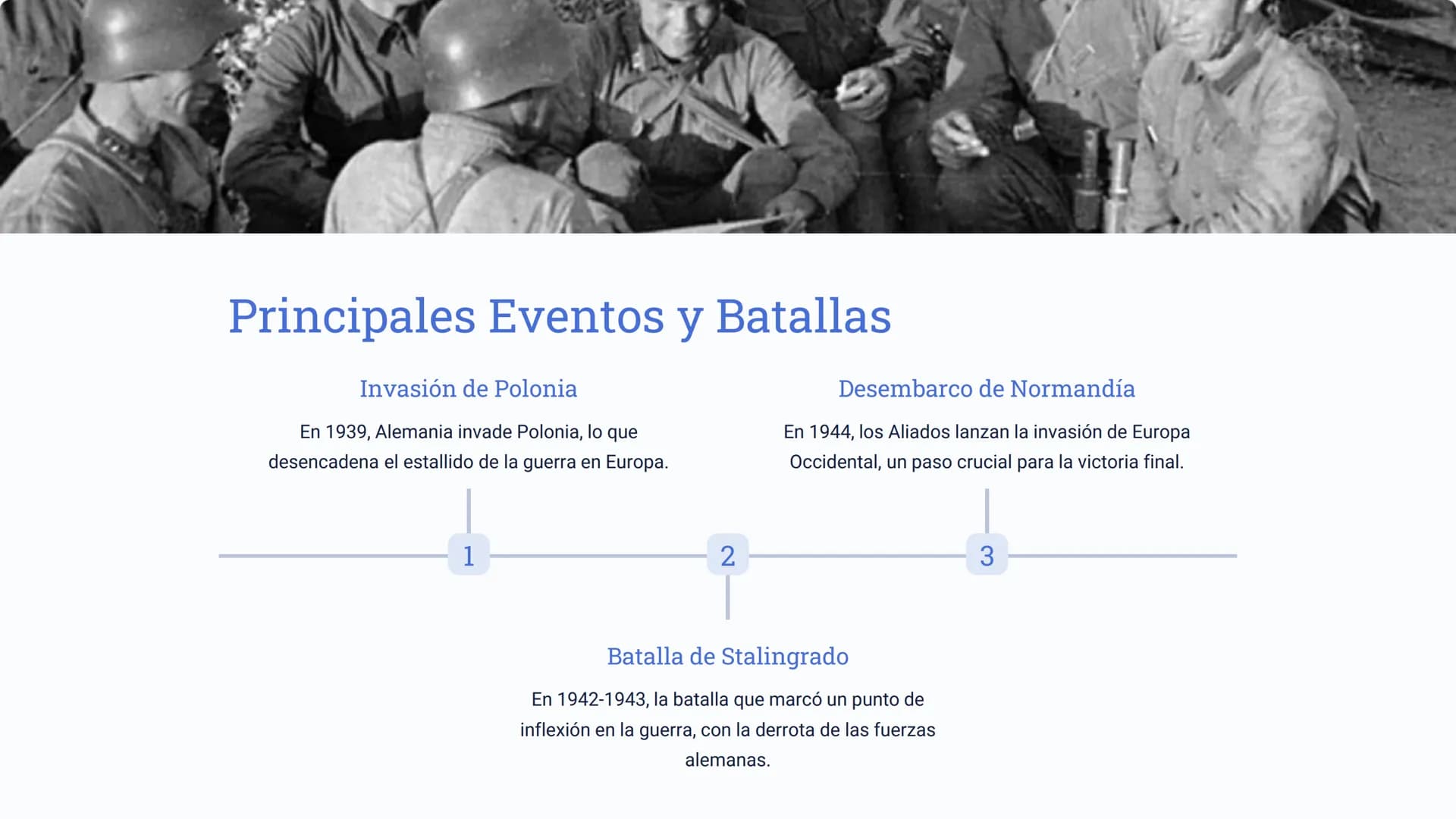 Segunda Guerra
Mundial
La Segunda Guerra Mundial fue un conflicto bélico de escala
global que tuvo lugar entre 1939 y 1945. Involucró a la m
