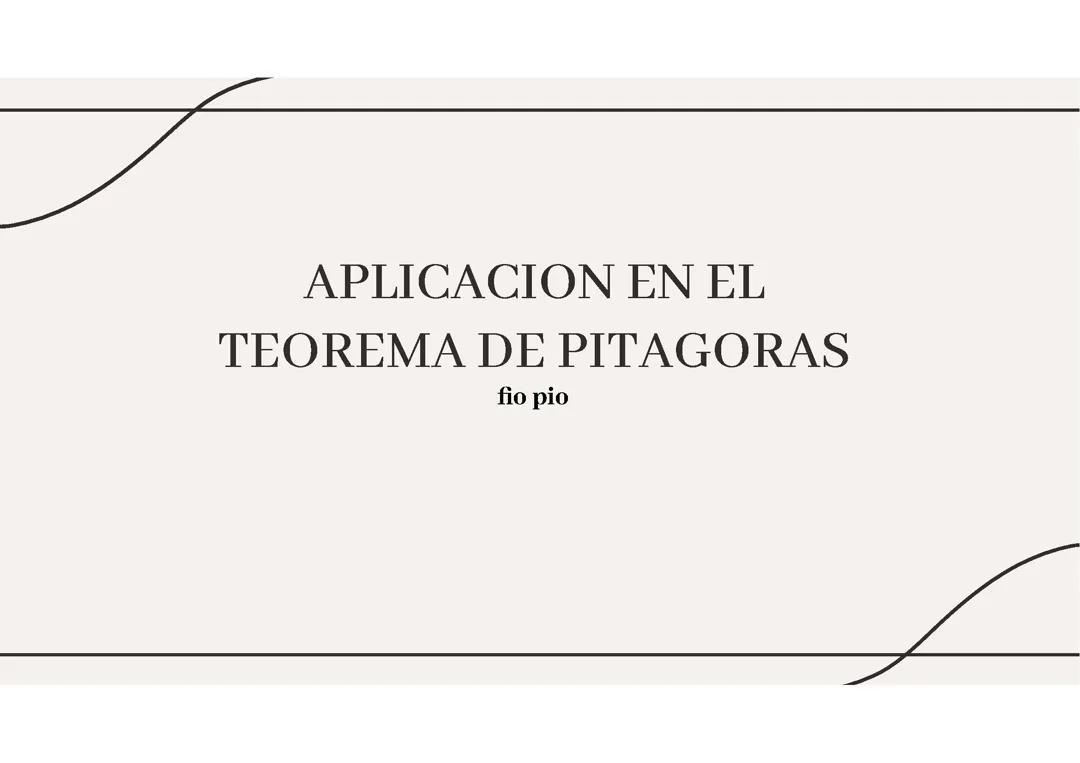 Teorema de Pitágoras 