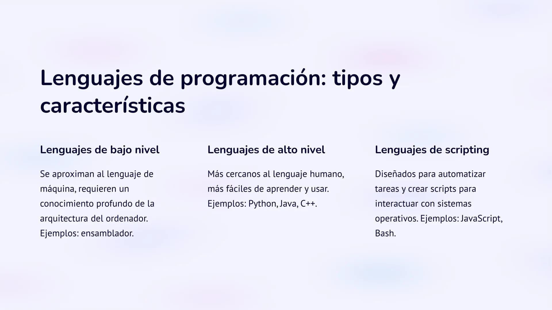 Programación Básica: 