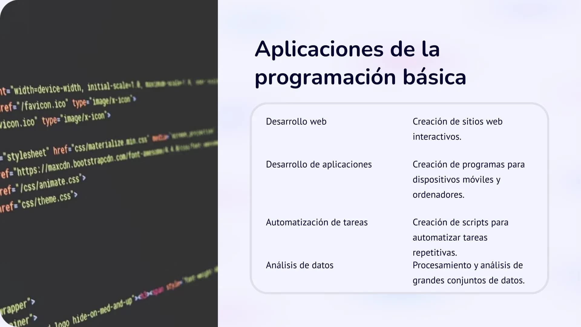 Programación Básica: 