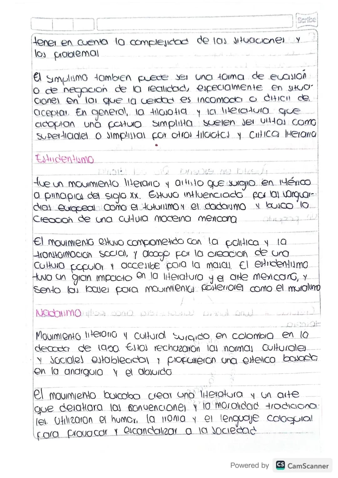 Sinter: Vanguardumo
티
El vanguardismo latinoamericano tue un movimiento artistico y
literario que sorgio a principios del siglo XX en Americ