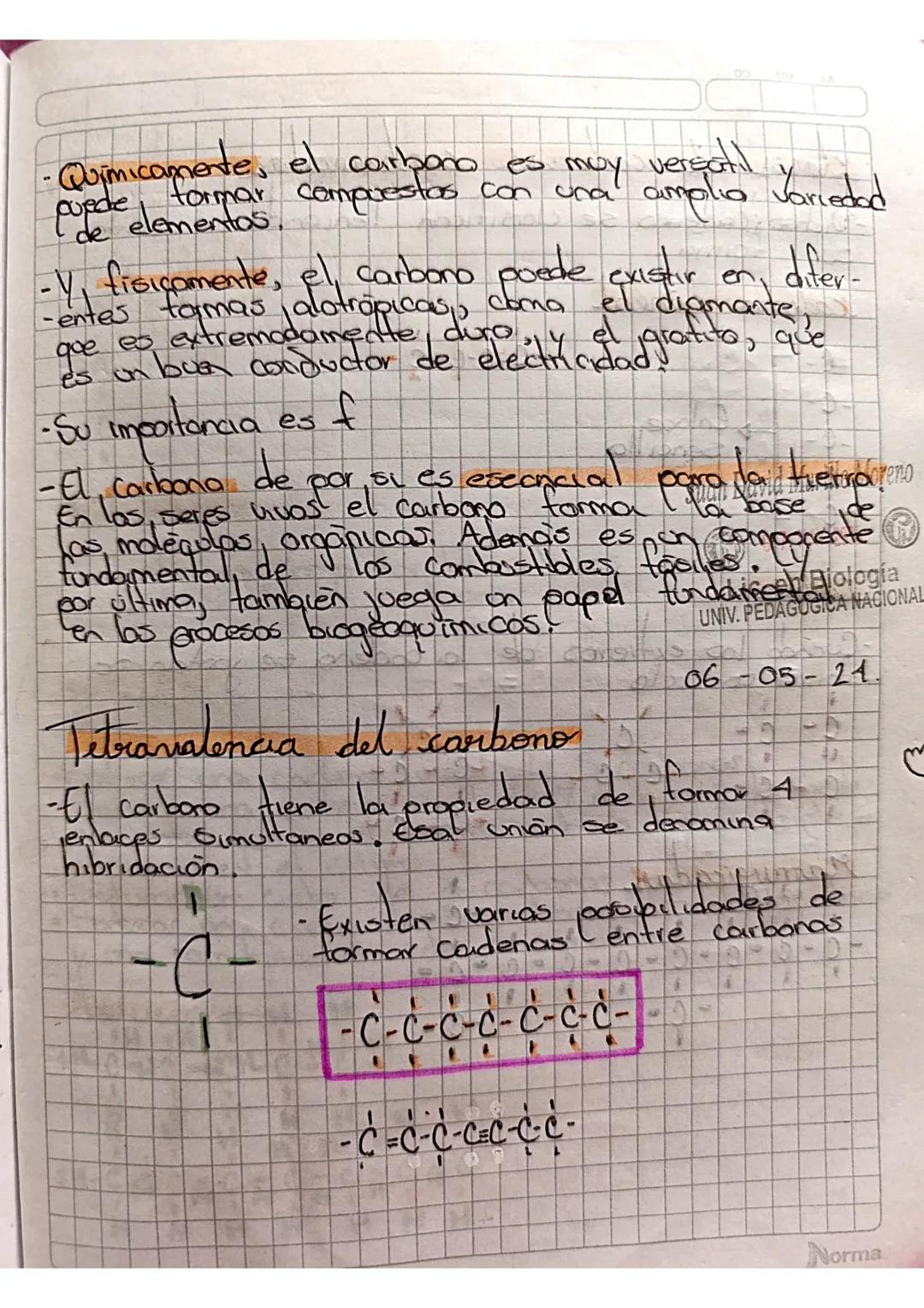 -Quimicamente, el carbono es muy versatil
puede de tormar compuestos con una amplia variedad
de elementos.

-V, fisicamente, el carbono pued