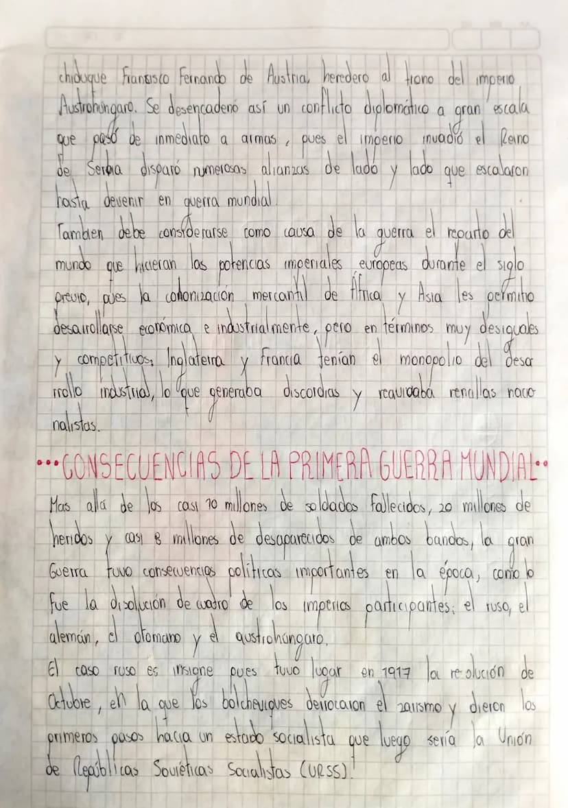 PRIMERA GUERRA
3
algunos países,
La primera querra mundial
fue
mundial también conocida
como
aran querra
en
un enfrentamiento armado interna