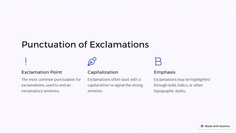 dreamstime
dreamstime
Exclamations:
Expressing
Emotions with
Emphasis
Exclamations are brief utterances that convey strong emotions, such as
