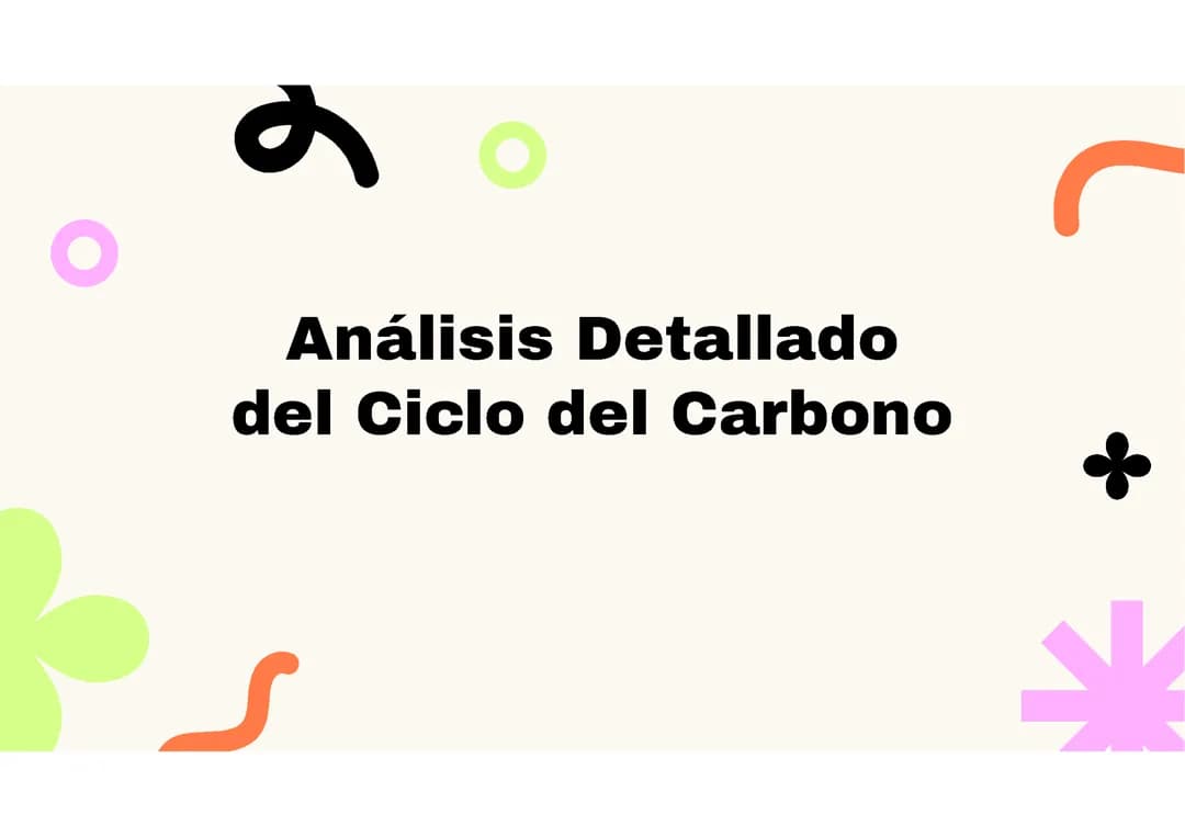 Ciclo del carbono