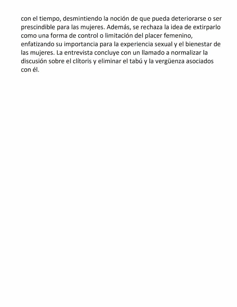 LAS CONFESIONES DEL CLITORIS, ES EL UNICO ORGANO DE PLACER
PREGUNTAS
1. ¿A qué tipo de texto pertenece Las confesiones del clítoris, el únic