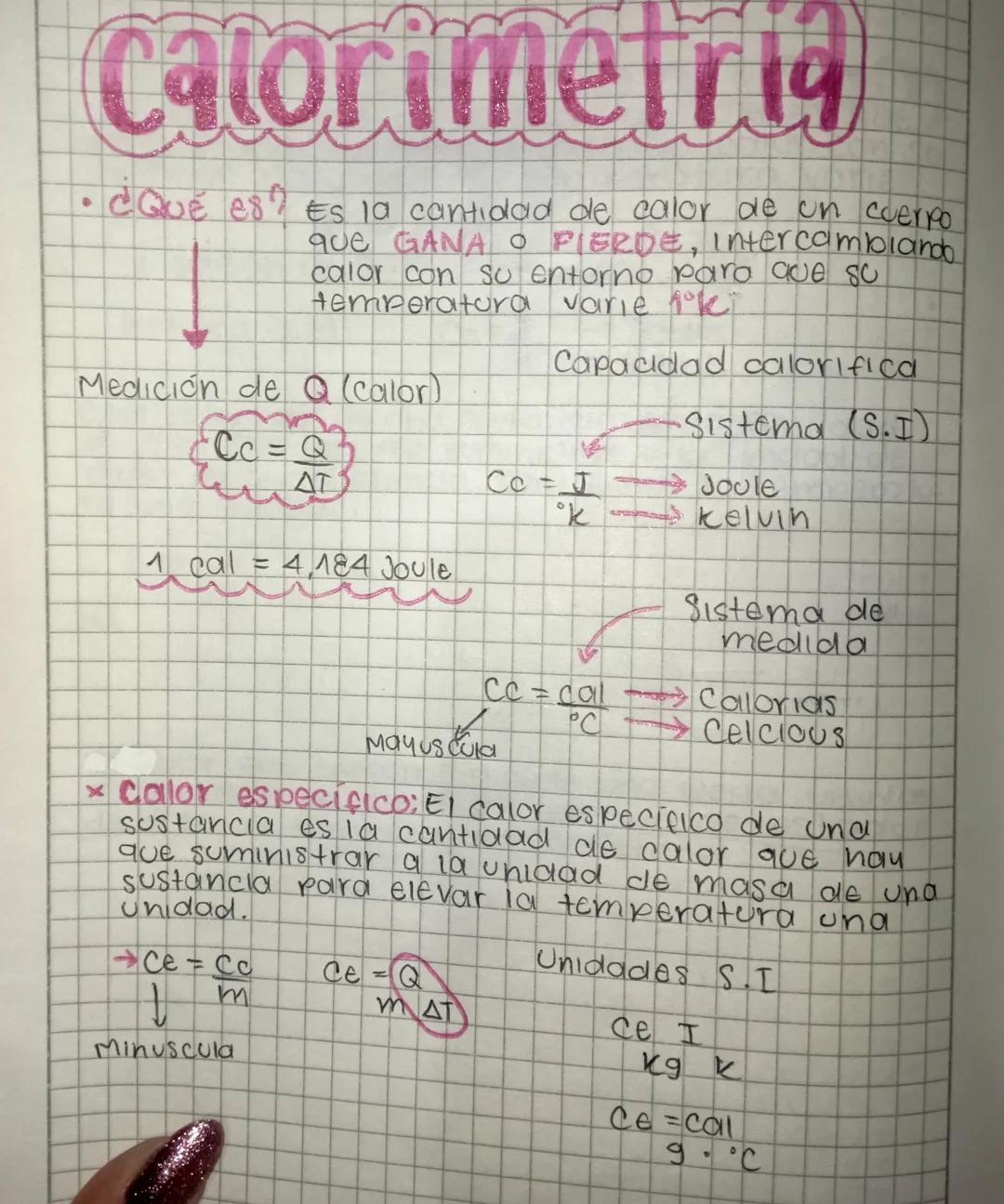 Calorimetria
¿Qué es? Es la cantidad de calor de un cuerpo
que GANA PIERDE, Intercambiando
calor con su entorno para que su
temperatura
Medi