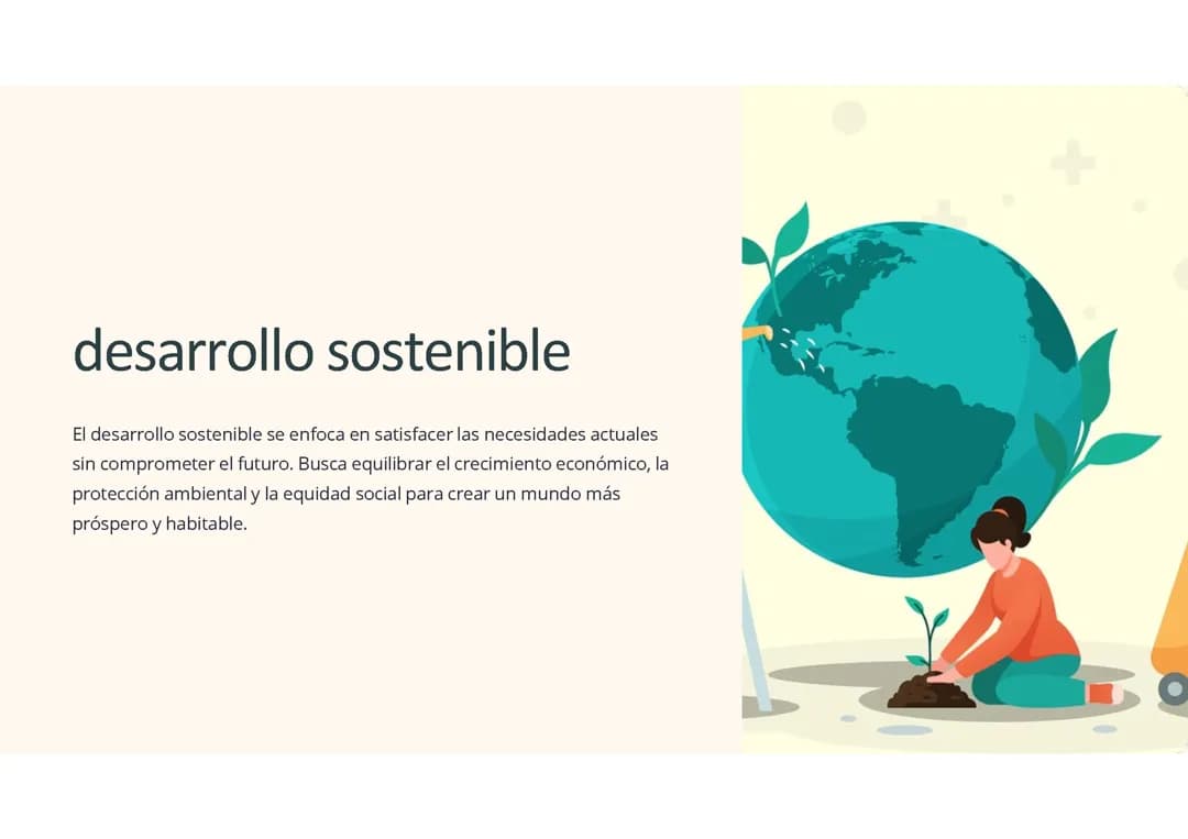 Desarrollo sostenible y medio ambiente: 