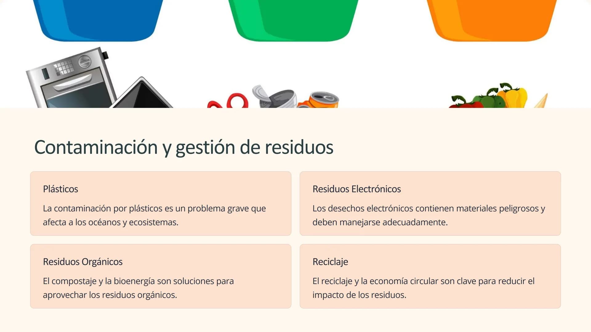 desarrollo sostenible
El desarrollo sostenible se enfoca en satisfacer las necesidades actuales
sin comprometer el futuro. Busca equilibrar 