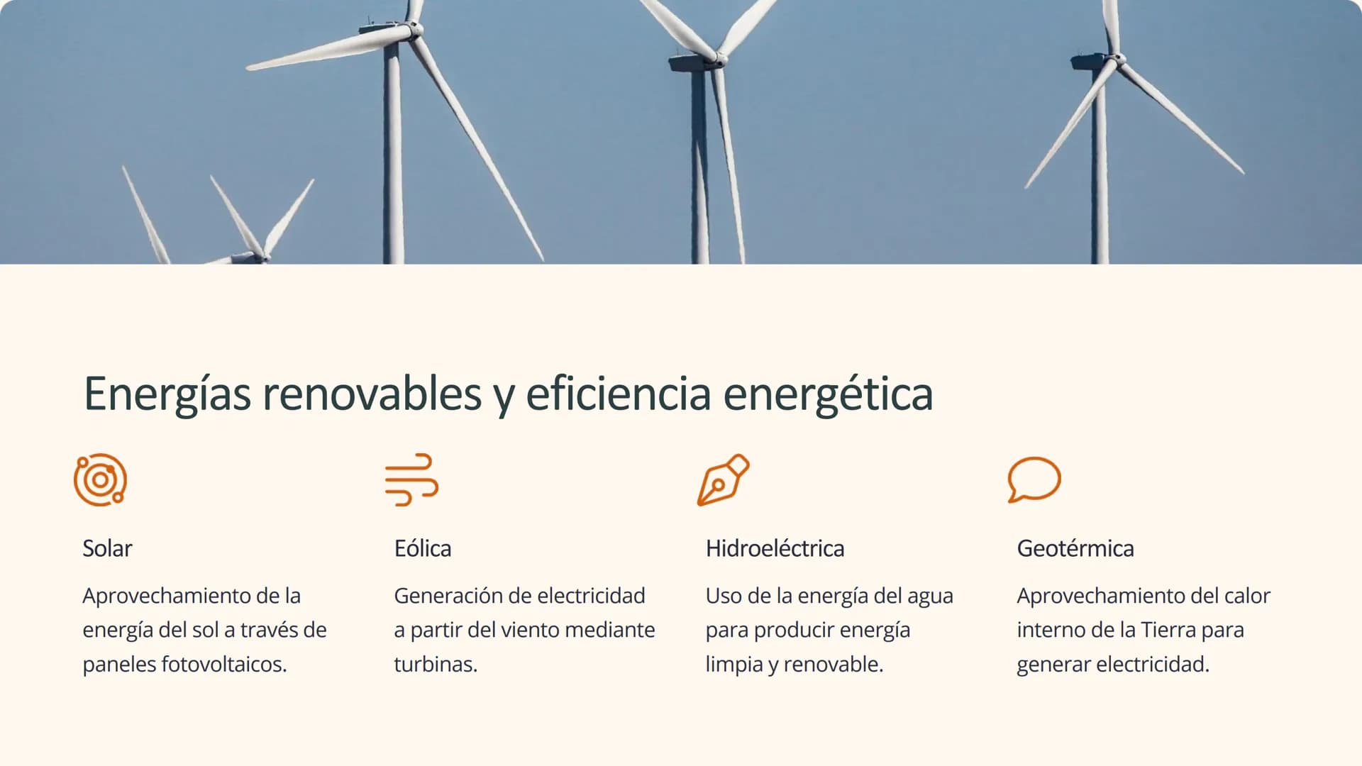 desarrollo sostenible
El desarrollo sostenible se enfoca en satisfacer las necesidades actuales
sin comprometer el futuro. Busca equilibrar 