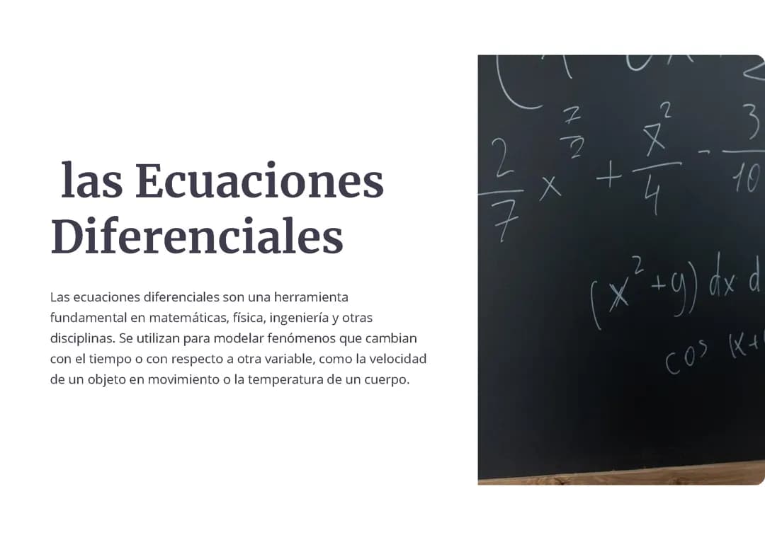 Ecuaciones Diferenciales: 