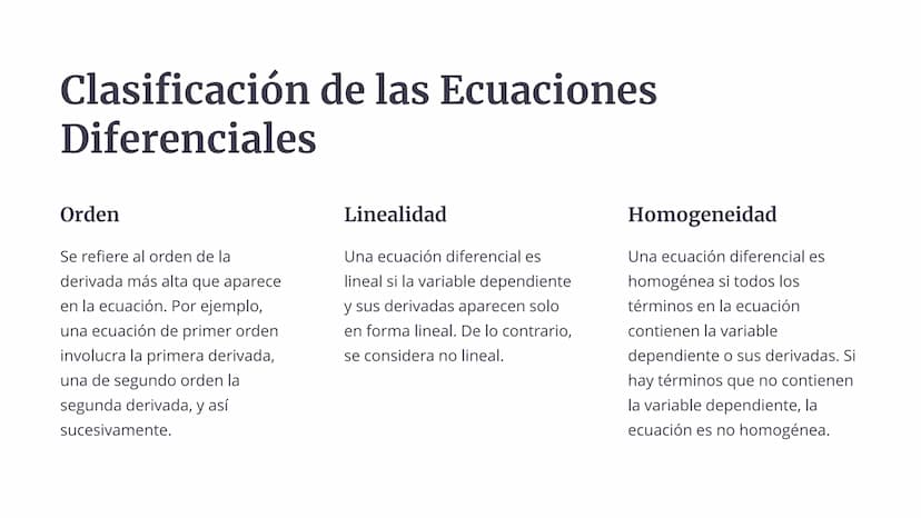 las Ecuaciones
Diferenciales
Las ecuaciones diferenciales son una herramienta
fundamental en matemáticas, física, ingeniería y otras
discipl