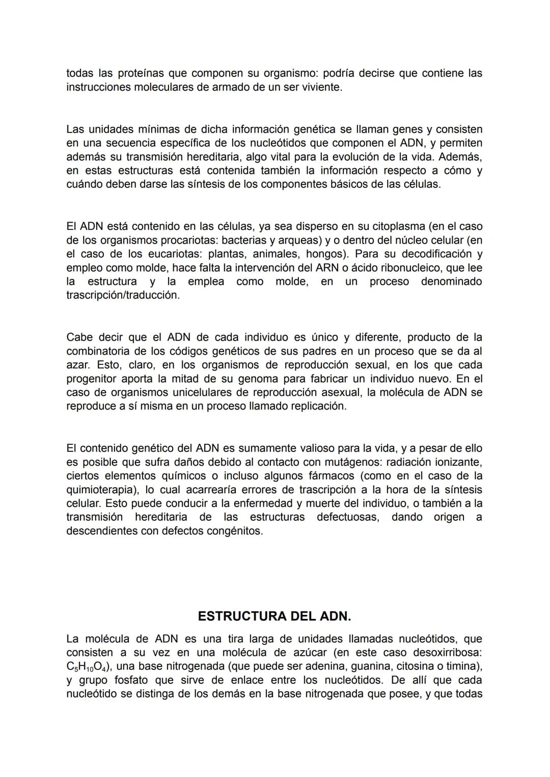 ACIDOS NUCLEICOS.
Los ácidos nucleicos son un tipo importante de macromoléculas presentes en todas
las células y virus. Las funciones de los