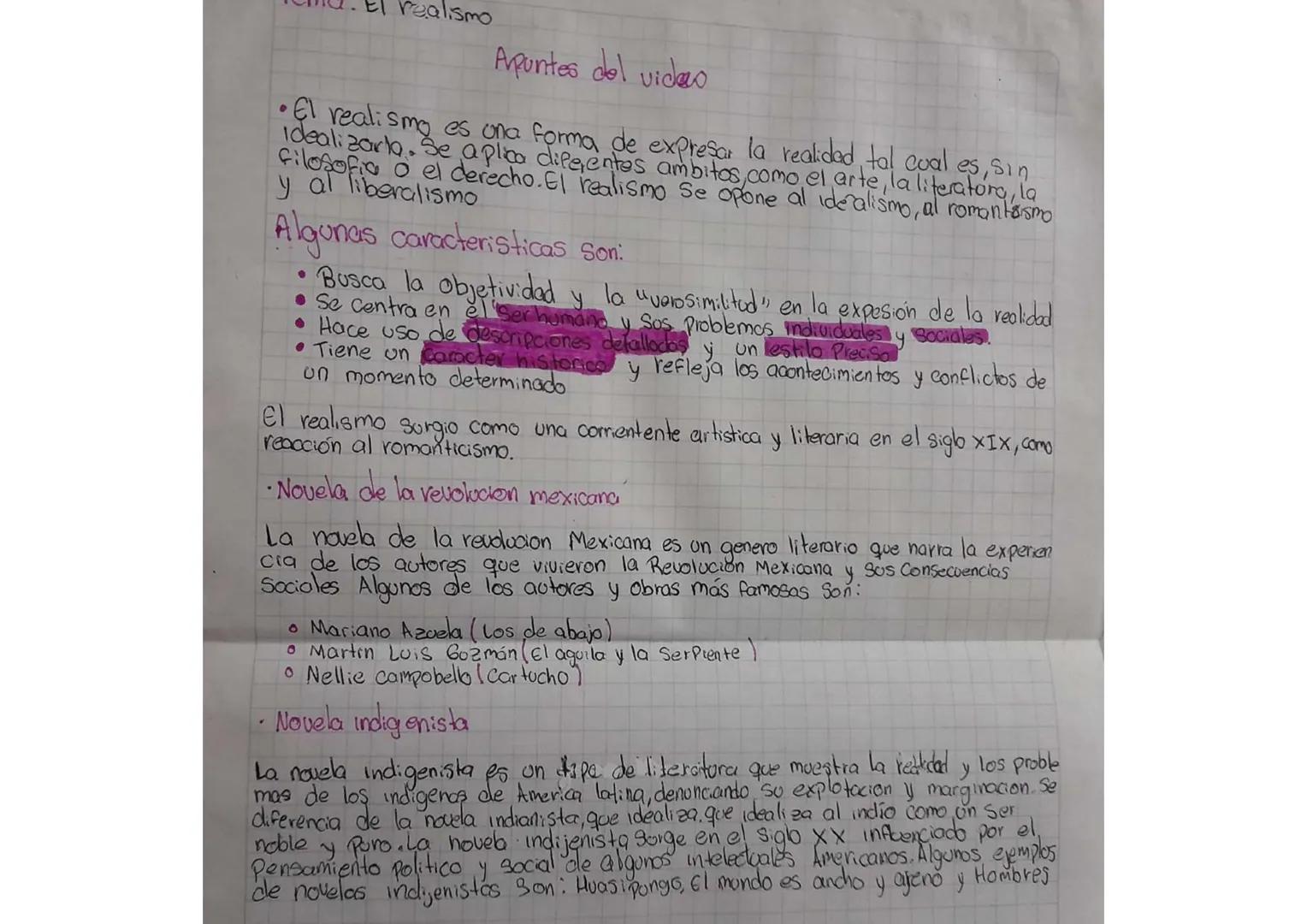 realismo
Apuntes del video
• El realismo es una forma de expresar la realidad tal cual es, sin
Idealizarla. Se aplica diferentes ambitos, co