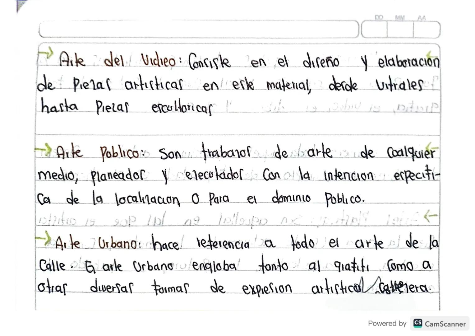 DO
MM
AA

Arte del Vidieo: Consiste en el diseño y elaboracion
de Piezas artisticas en erle material, derde vitralesf
hasta Piezas escultori