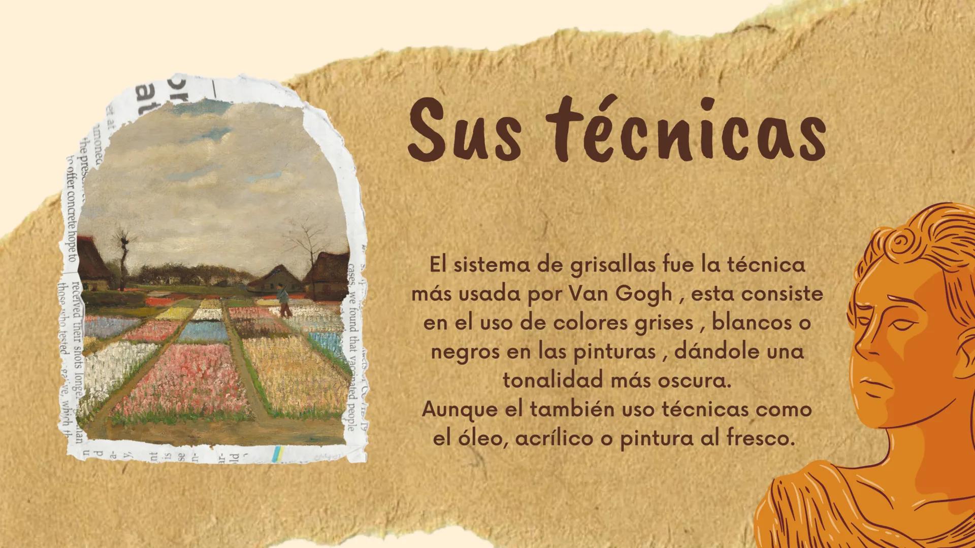 # ¿Qué marcó Van Gogh?

1	El fue uno de los mayores influenciadores
del S.XX

2	Influyó en el fauvismo y expresionismo
abstracto.

3	La inte