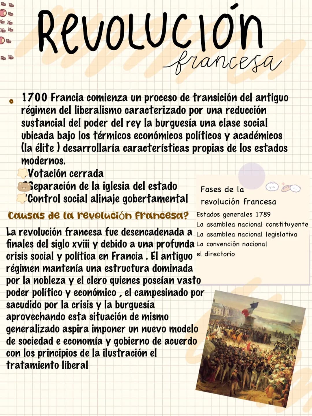 •
REVOLUCIÓN
francesa
1700 Francia comienza un proceso de transición del antiguo
régimen del liberalismo caracterizado por una reducción
sus