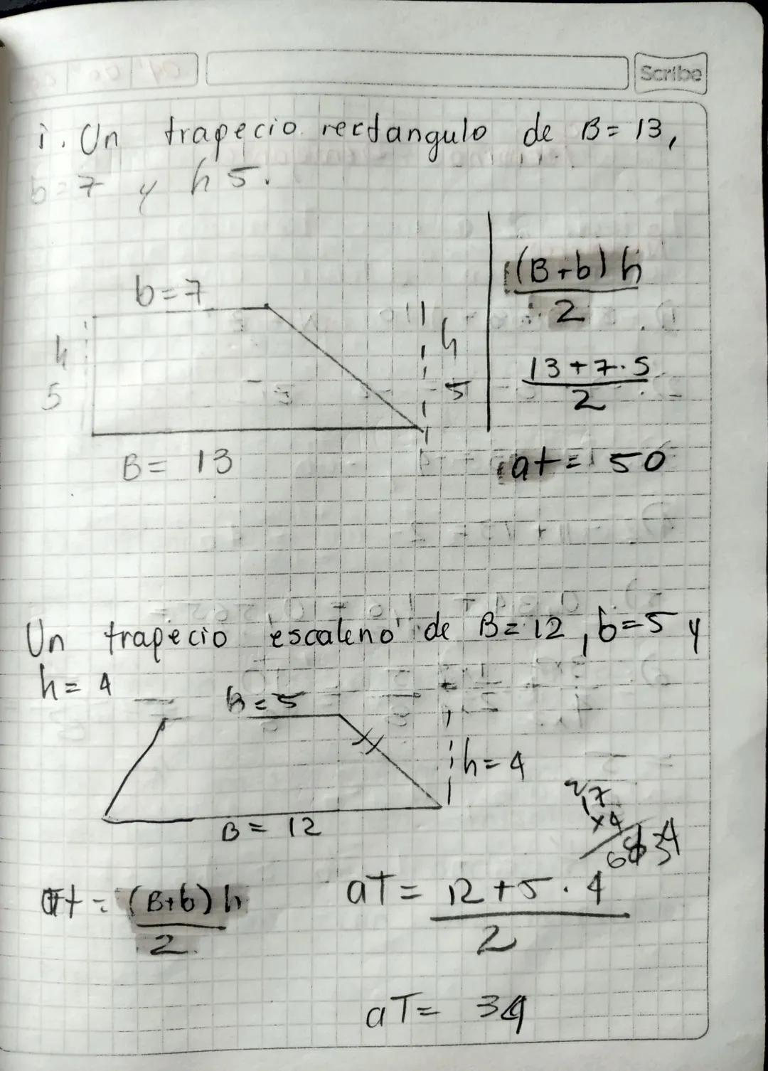 2905 2024
Scribe
Valor Numerico Expresiones.
Algebraicas con Geometria

Ejercicios:

1. Halle el area de las
siguientes fiquras geometricas.