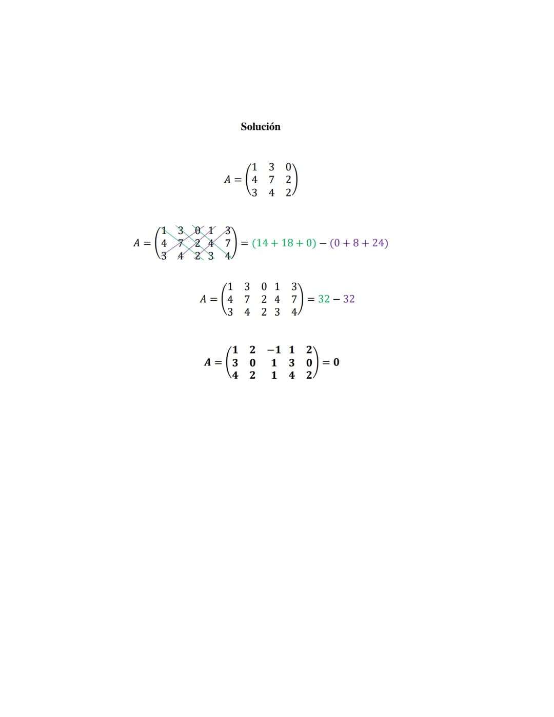 1. Escribimos una matriz doble que contiene a la matriz A en un
lado y a la matria identidad en el otro
1
0
(L)
A
10
Desarrollo de los ejerc