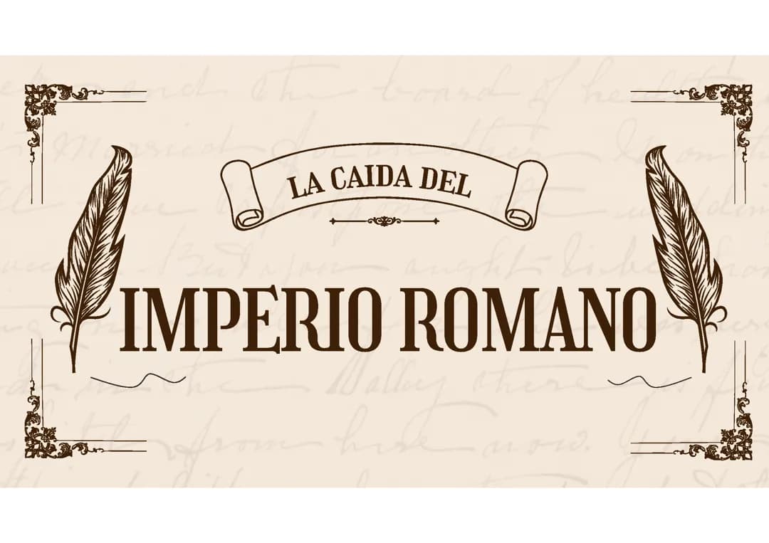 la caída del imperio romano