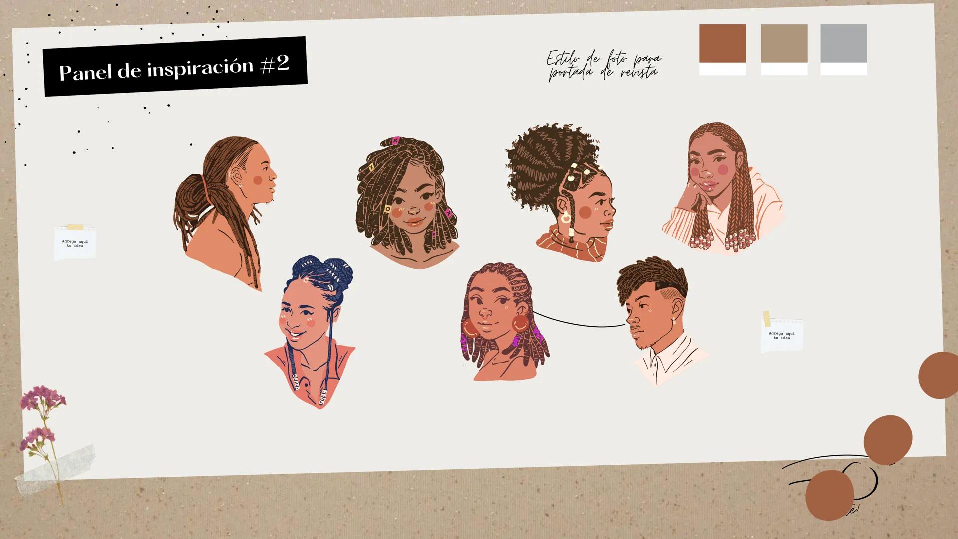 AFROCOLOMBIANIDAD
¿Todo listo?
'111M
M
m AFRO
COLOMBIA
Es el
colombiano
descendiente
de negros
africanos y
sus mezclas.
Paleta de colores
Se