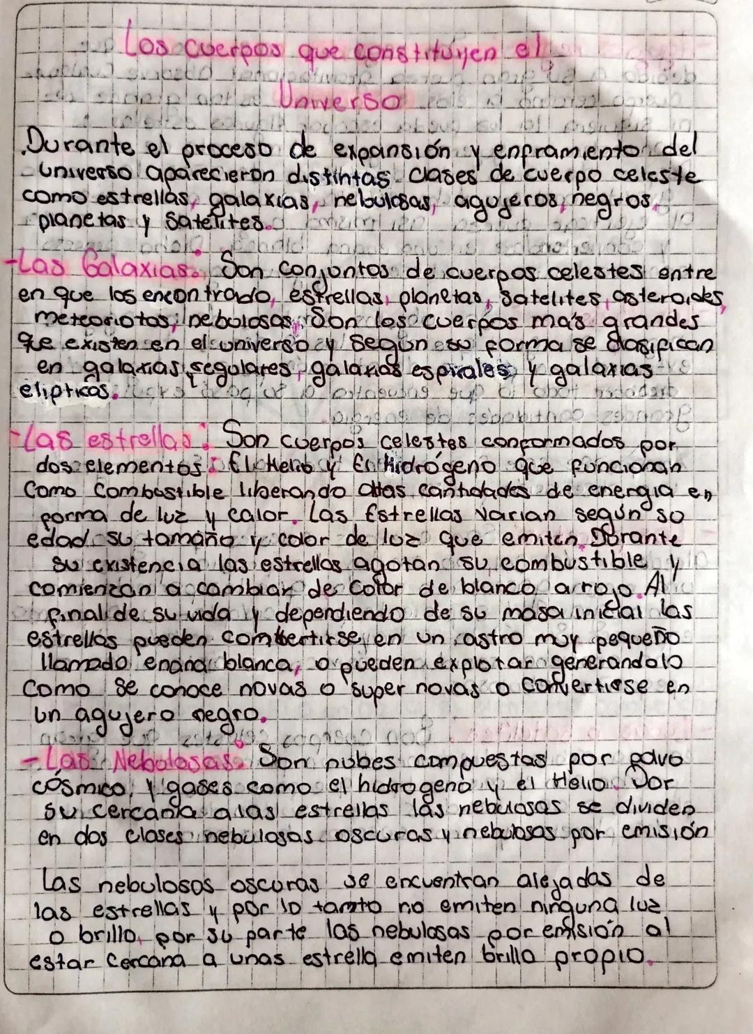 Los cuerpos que constituyen el
stdepota Unverso
Durante el proceso de expansión y enpramiento del
Suases
Universo aparecieron distintas clas
