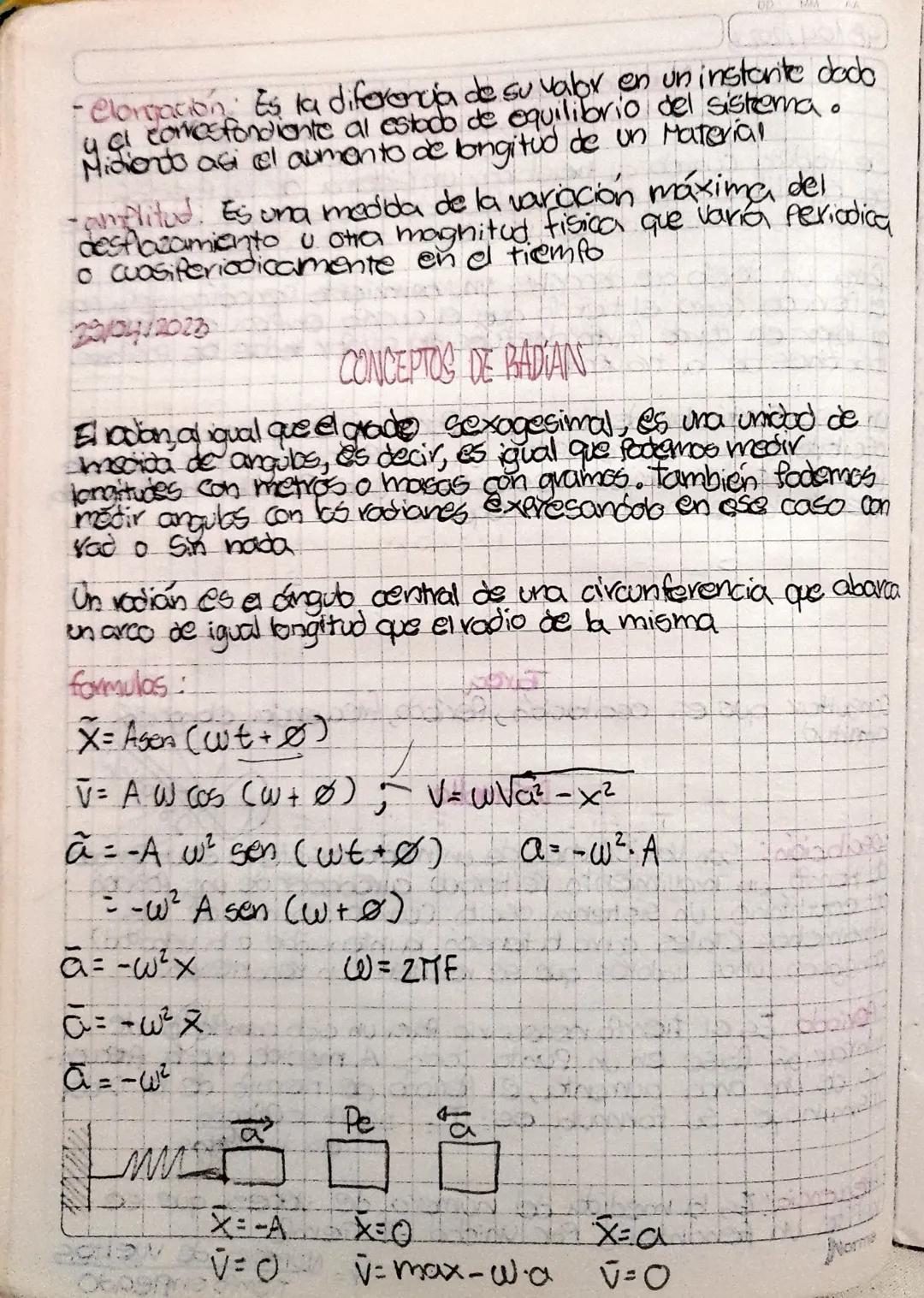 48/04/2023
Movimiento Armonico Simple
Movimiento oscilatoric
Se produce cuando al trasladar un sistema de su posición
de equilibrio, una fue
