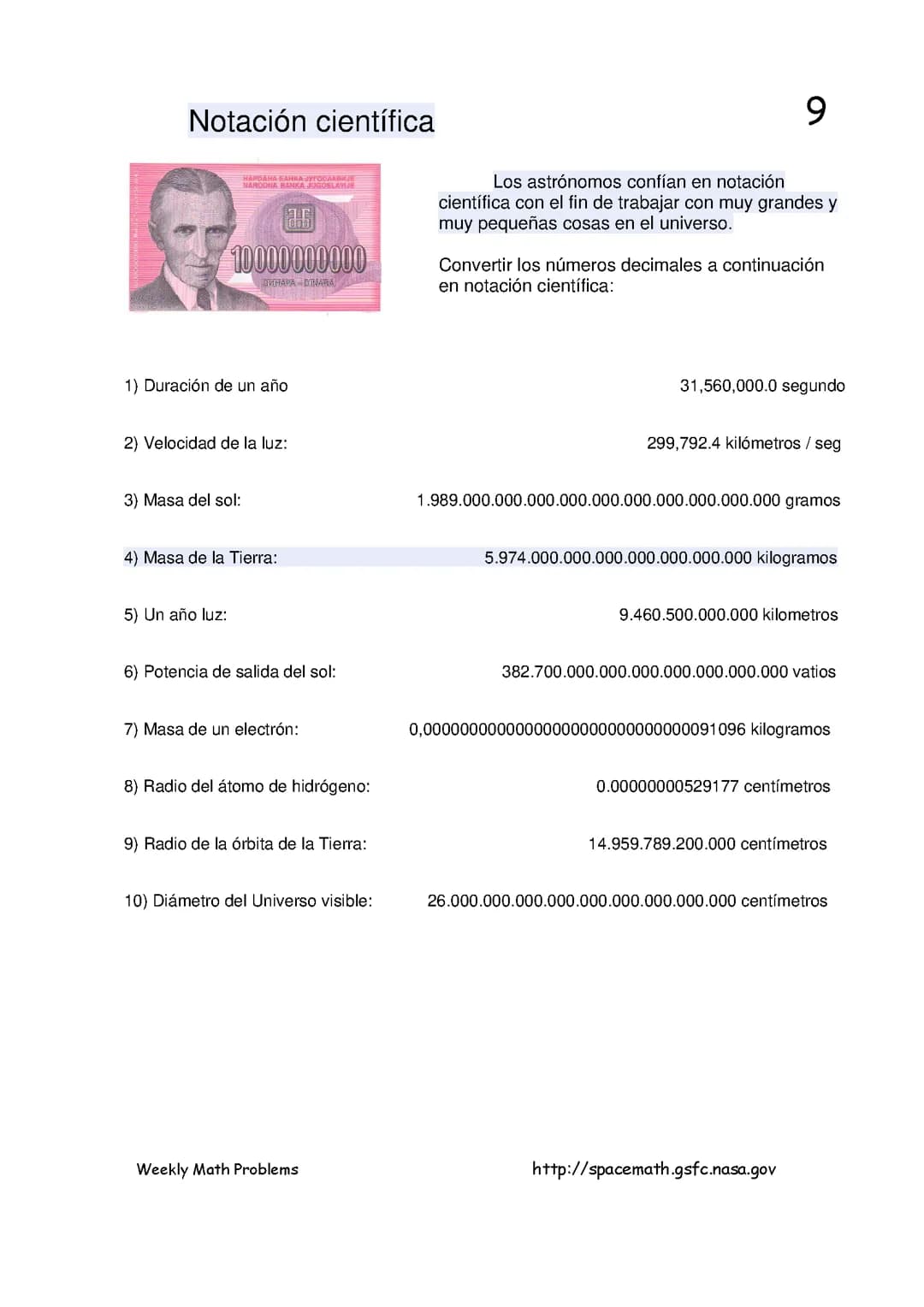 Notación científica 
