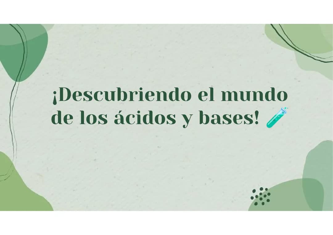 Ácidos y bases