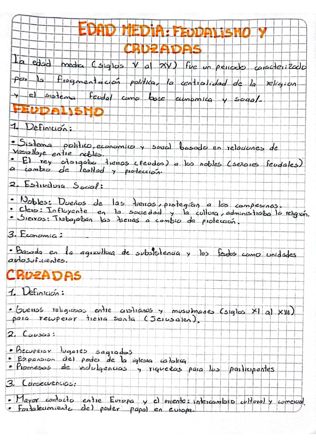 EDAD MEDIA: FEUDALISMO Y
CRUZADAS
La edad media (siglos V al XV) fue un periodo caracterizado
par la Frogmentación politica, la centralidad 