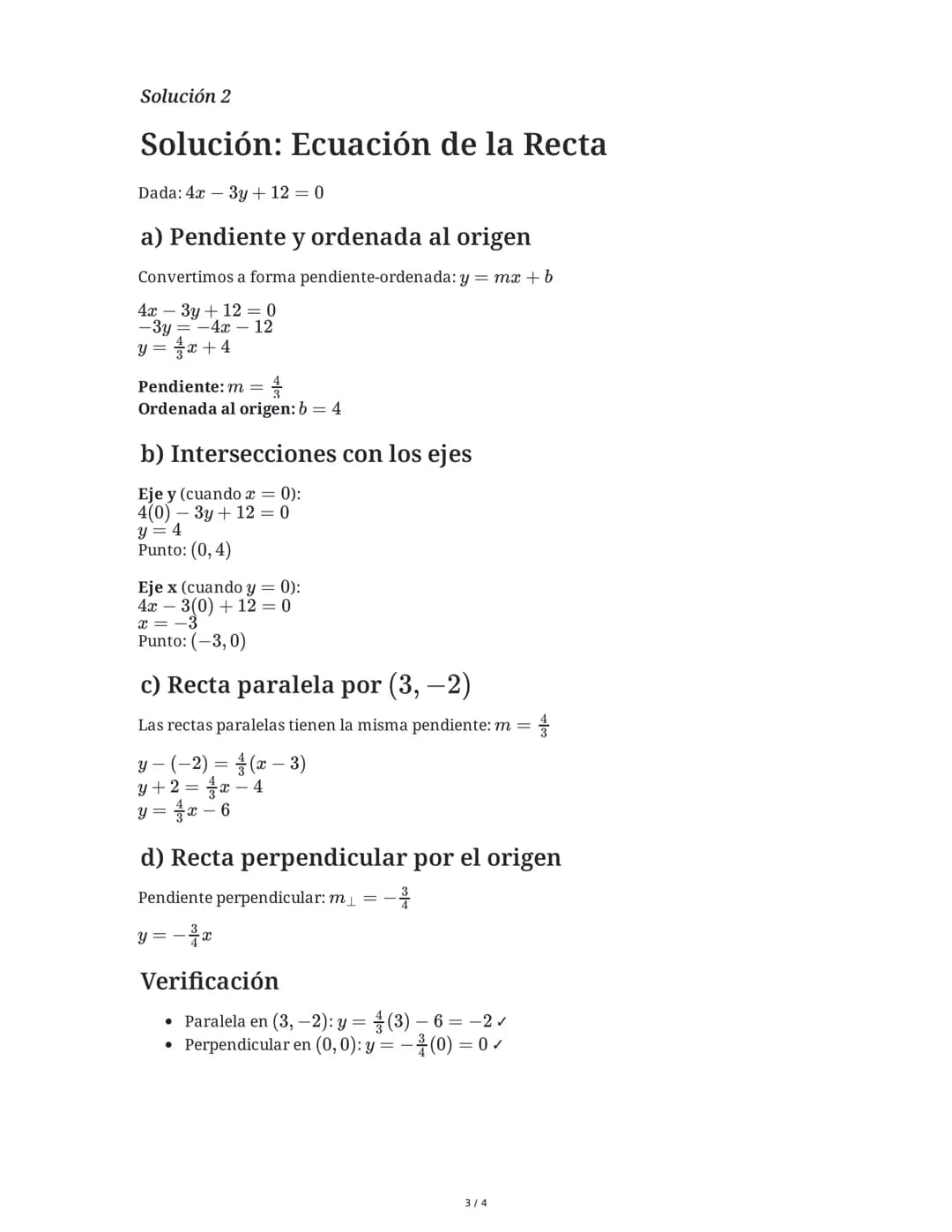 --- OCR Start ---
Ecuaciones de la Recta y Gráficas
3 June 2025
Tarea 1
Encuentra la ecuación de la recta que cumple las siguientes condicio