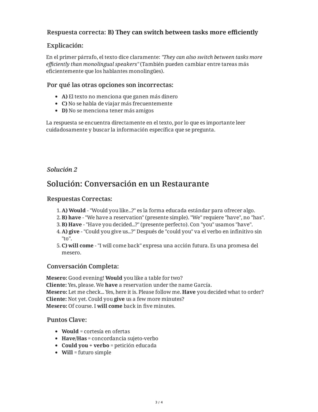 7 June 2025
Simulacro de Inglés: Preparación ICFES
Tarea 1
Reading Comprehension
Lee el siguiente texto y responde la pregunta:
The Benefits