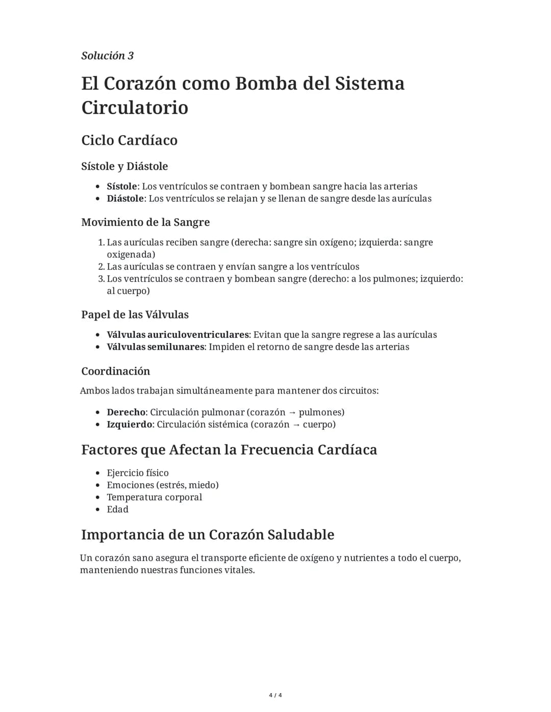 29 May 2025
Sistema Circulatorio Humano: Evaluación
Integral
Tarea 1
Sistema Circulatorio - Componentes y Funciones
El sistema circulatorio 