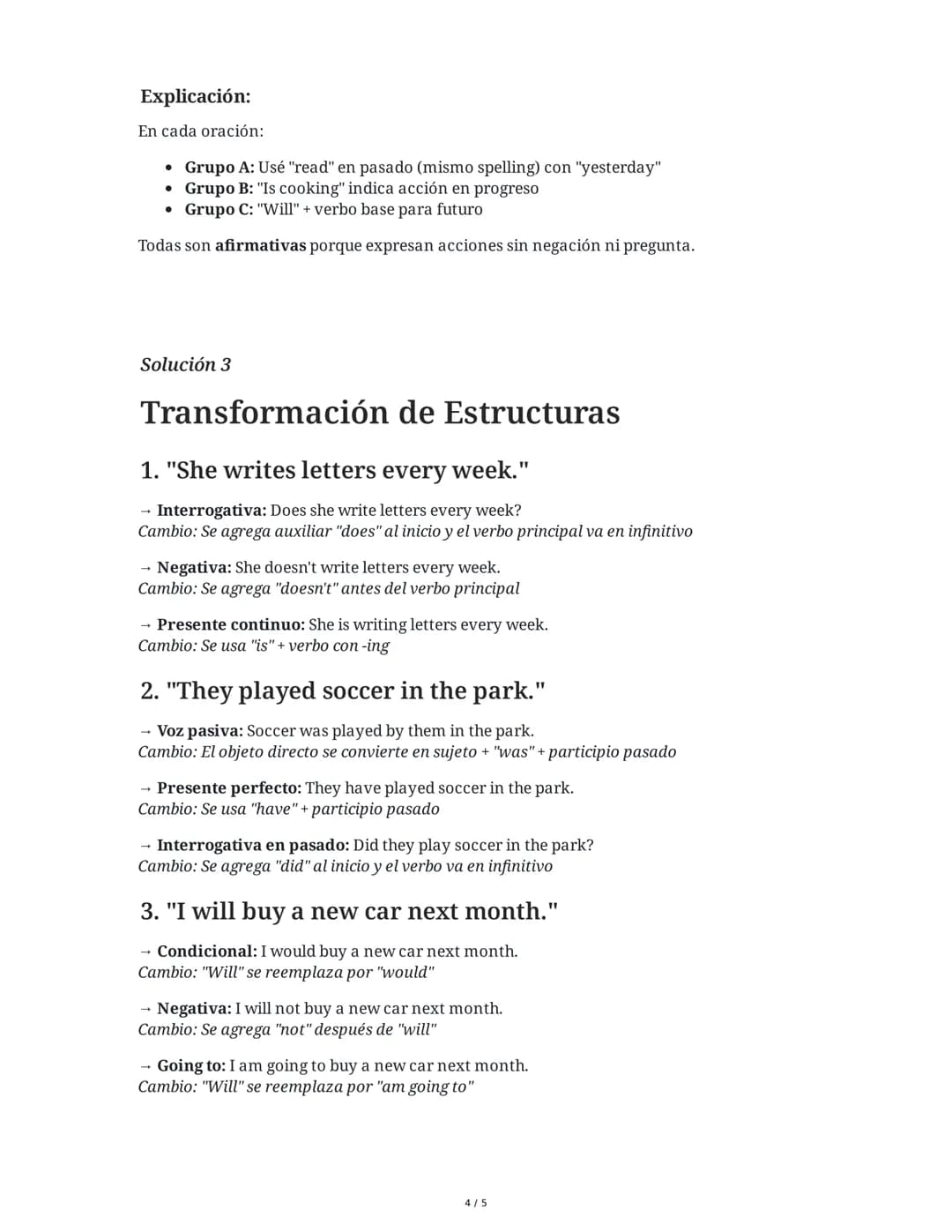 Dominando la Estructura del Inglés
28 May 2025
Tarea 1
Análisis de Estructura Oracional
Lee las siguientes oraciones y identifica los compon