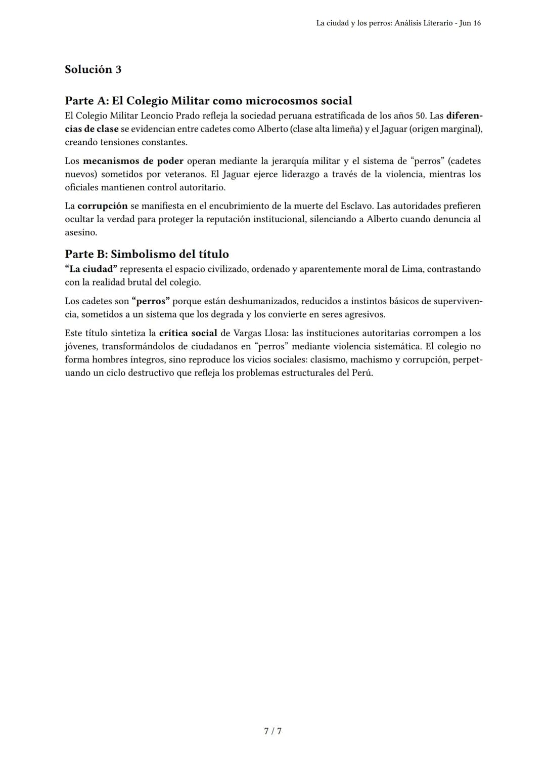 La ciudad y los perros: Análisis Literario
Generado por Gabriel Parodis - Jun 16
Descripción: Evaluación de comprensión y análisis de person