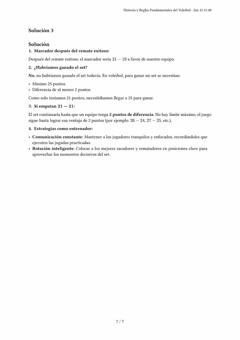 Historia y Reglas Fundamentales del Voleibol
Generado por María Alejandra Suárez - Jun 12 21:40
Descripción: Este examen evalúa la historia 