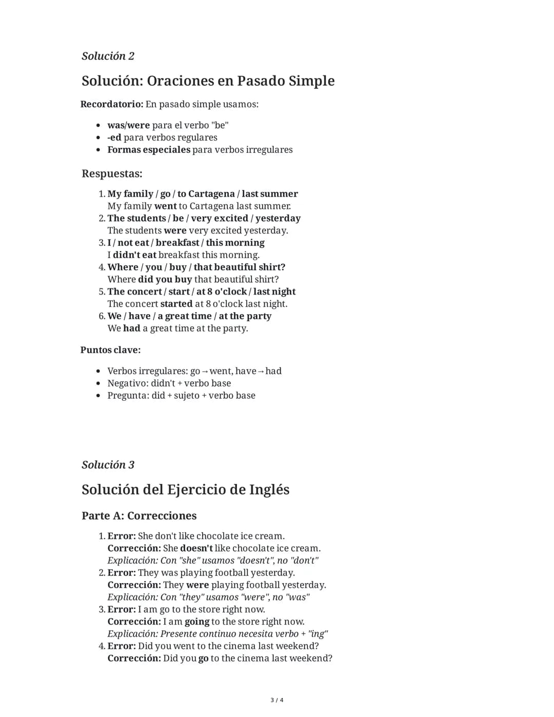 10 June 2025
Prueba de gramática: Presente y Pasado Simple
Tarea 1
Completa las oraciones usando el presente simple o el presente progresivo