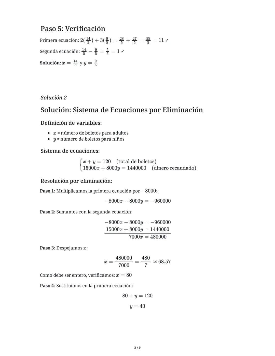 29 May 2025
Resolución de Ecuaciones Lineales 2x2
Tarea 1
Método de Sustitución
Resuelve el siguiente sistema de ecuaciones lineales usando 