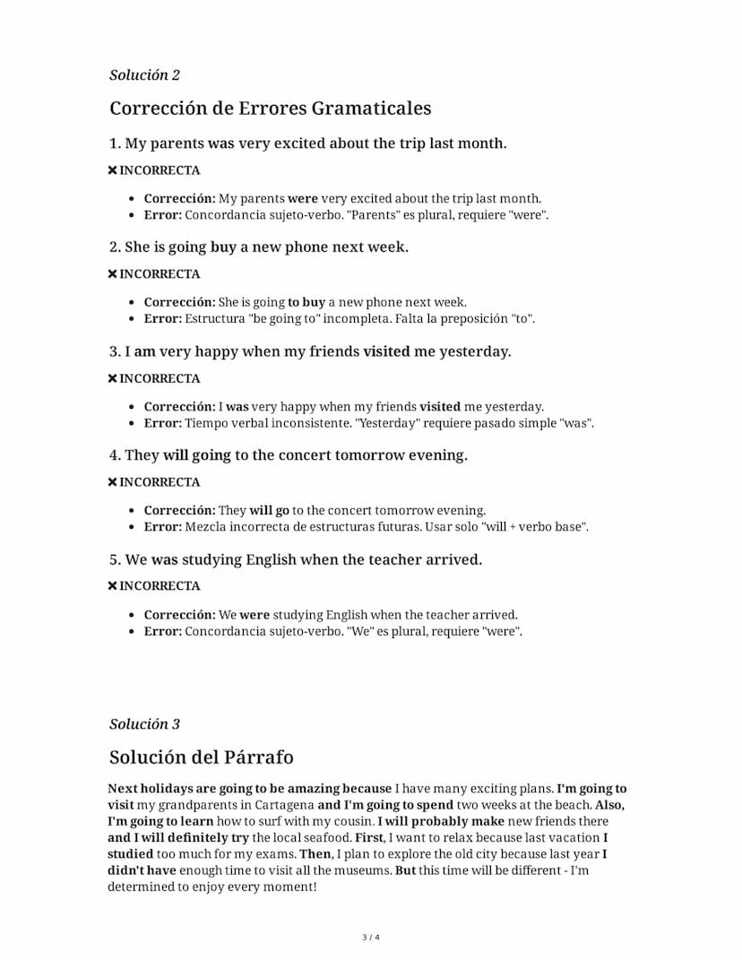 10 June 2025
Gramática Inglesa: Verbo 'to be' y Futuro
Tarea 1
Completa las siguientes oraciones eligiendo la forma correcta del futuro en i