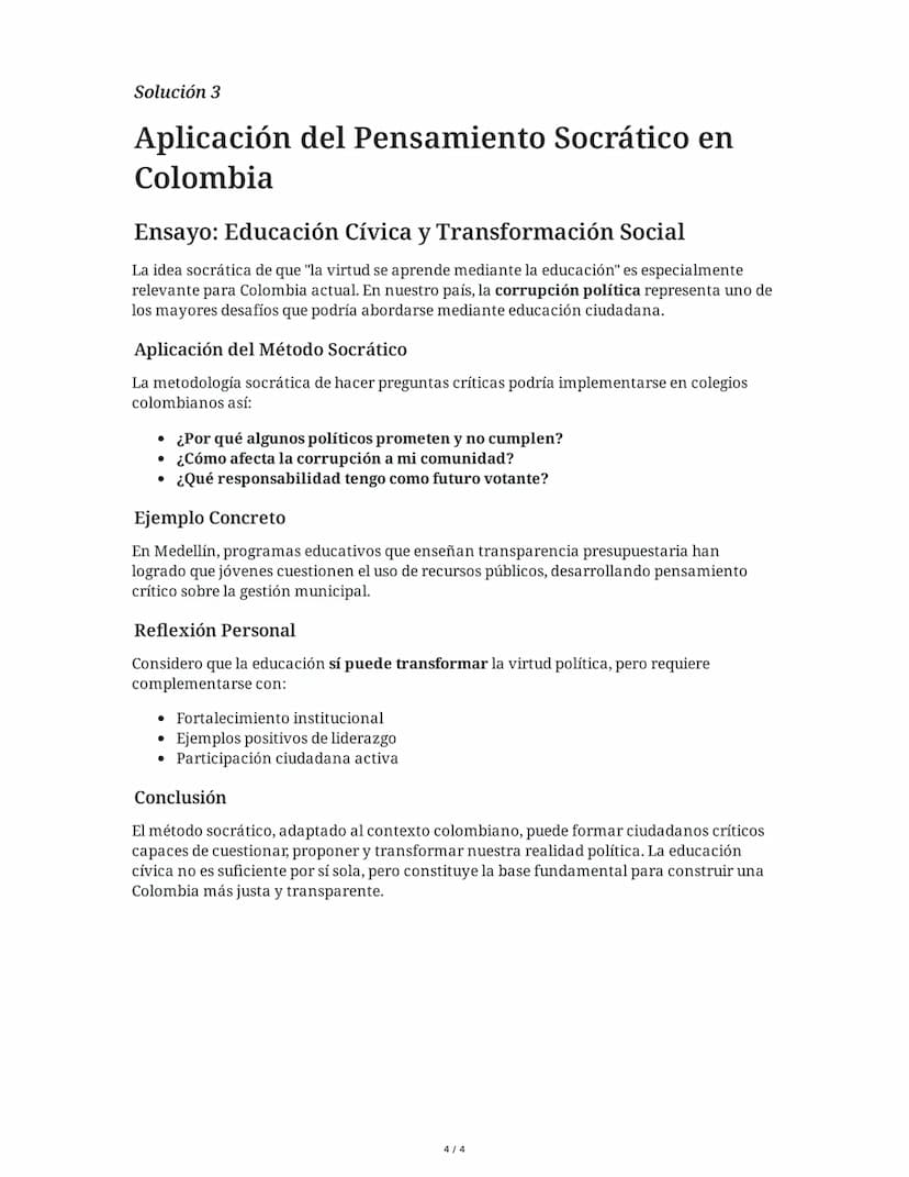 3 June 2025
Sócrates y los Sofistas: Filosofía Griega
Tarea 1
Análisis comparativo de los sofistas y Sócrates
Basándote en el texto, elabora