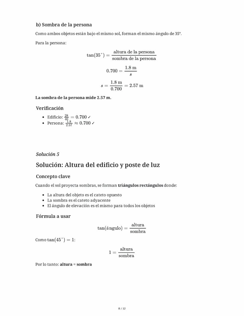 5 June 2025
Trigonometría: Cálculo de Alturas con Ángulos
Tarea 1
Una antena de telecomunicaciones proyecta una sombra de 18 m cuando el áng