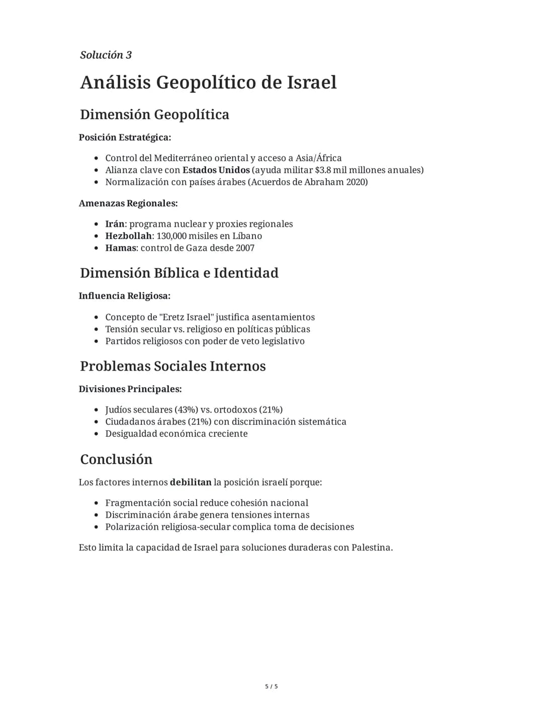 8 June 2025
Conflicto Israel-Palestina: Análisis Histórico y
Geopolítico
Tarea 1
Análisis histórico del conflicto israelí-palestino (1898-20