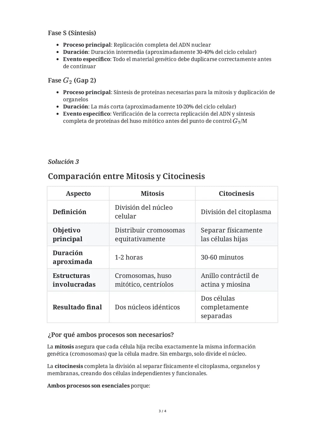Ciclo Celular: Interfase y Mitosis
10 June 2025
Tarea 1
Identificación y descripción de las etapas del ciclo celular
El ciclo celular se div
