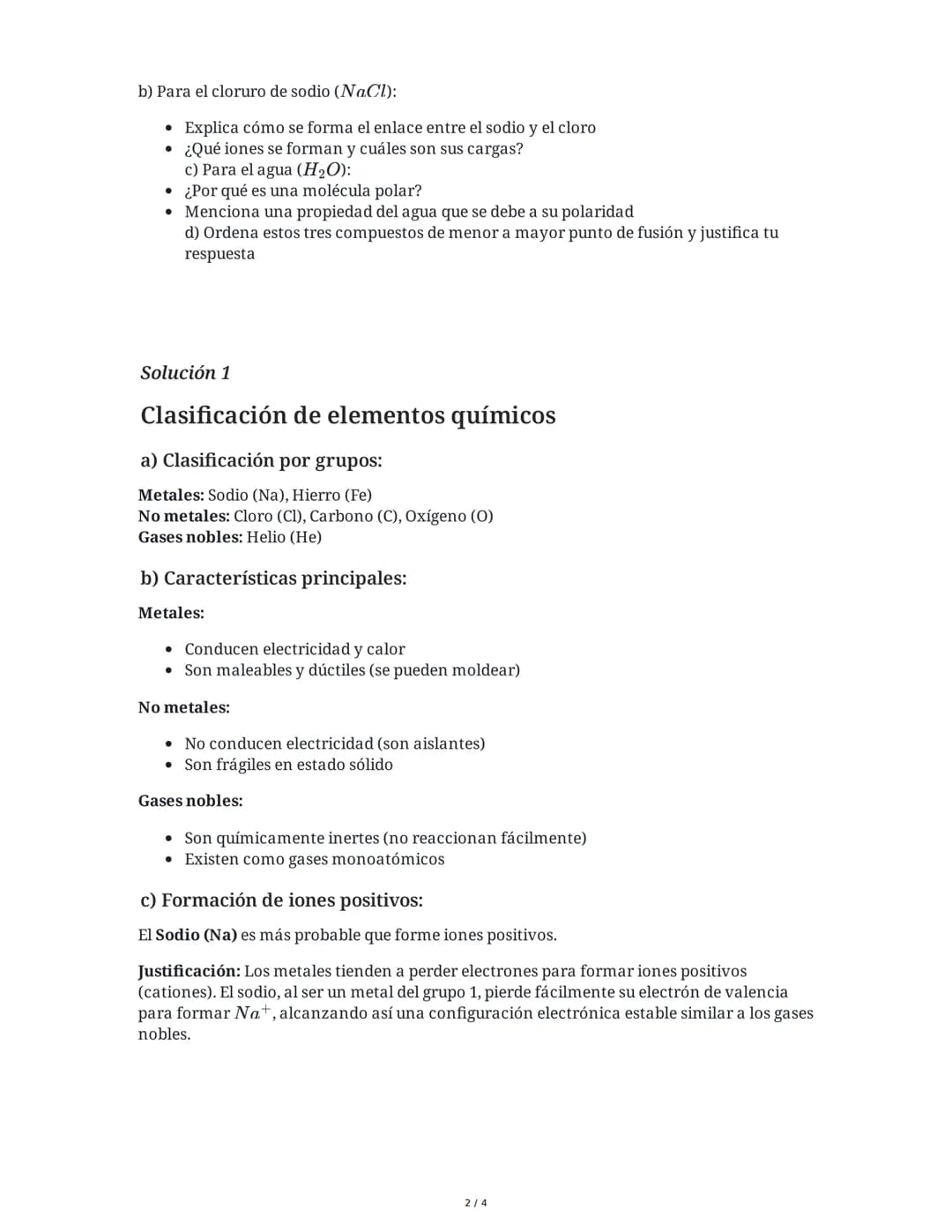 30 May 2025
Nomenclatura y Funciones Químicas
Inorgánicas
Tarea 1
Clasificación de elementos químicos
Observa los siguientes elementos quími