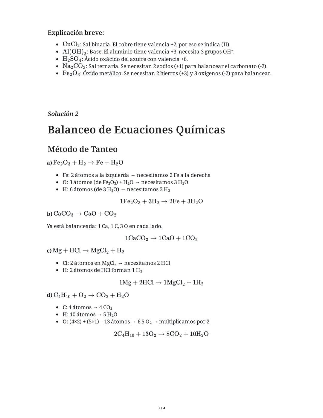 2 June 2025
Química: Nomenclatura, Reacciones, Balanceo
y Redox
Tarea 1
Nomenclatura y Fórmulas Químicas
Completa la siguiente tabla escribi