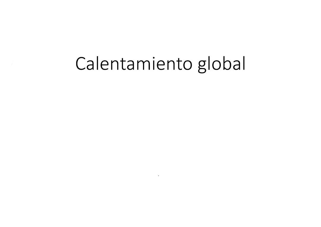 Calentamiento Global