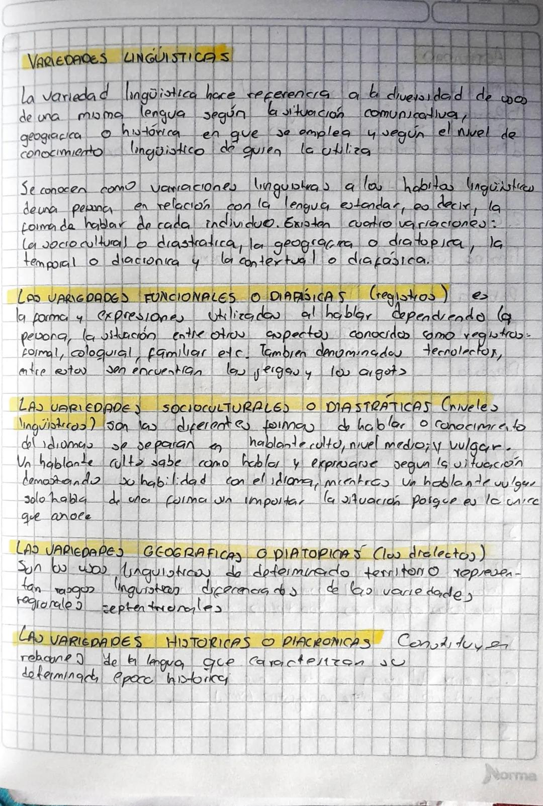 # VARIEDADES LINGUISTICAS
La variedad lingüistica hace referencia a la diversidad de was
muma lengua según la situación comunicativa,
geogr