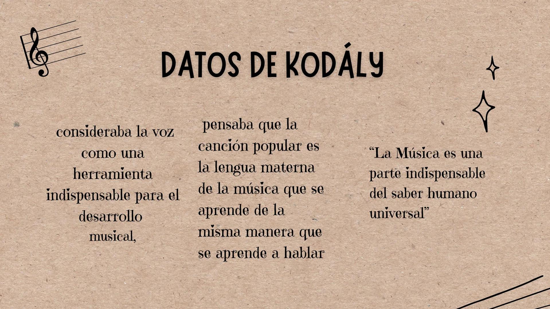 ١١١
KODÁLY
1882-1967
U
M ↓
fue un destacado músico húngaro cuyo estilo
musical atravesó primero una fase
posromántica vienesa y que evolucio
